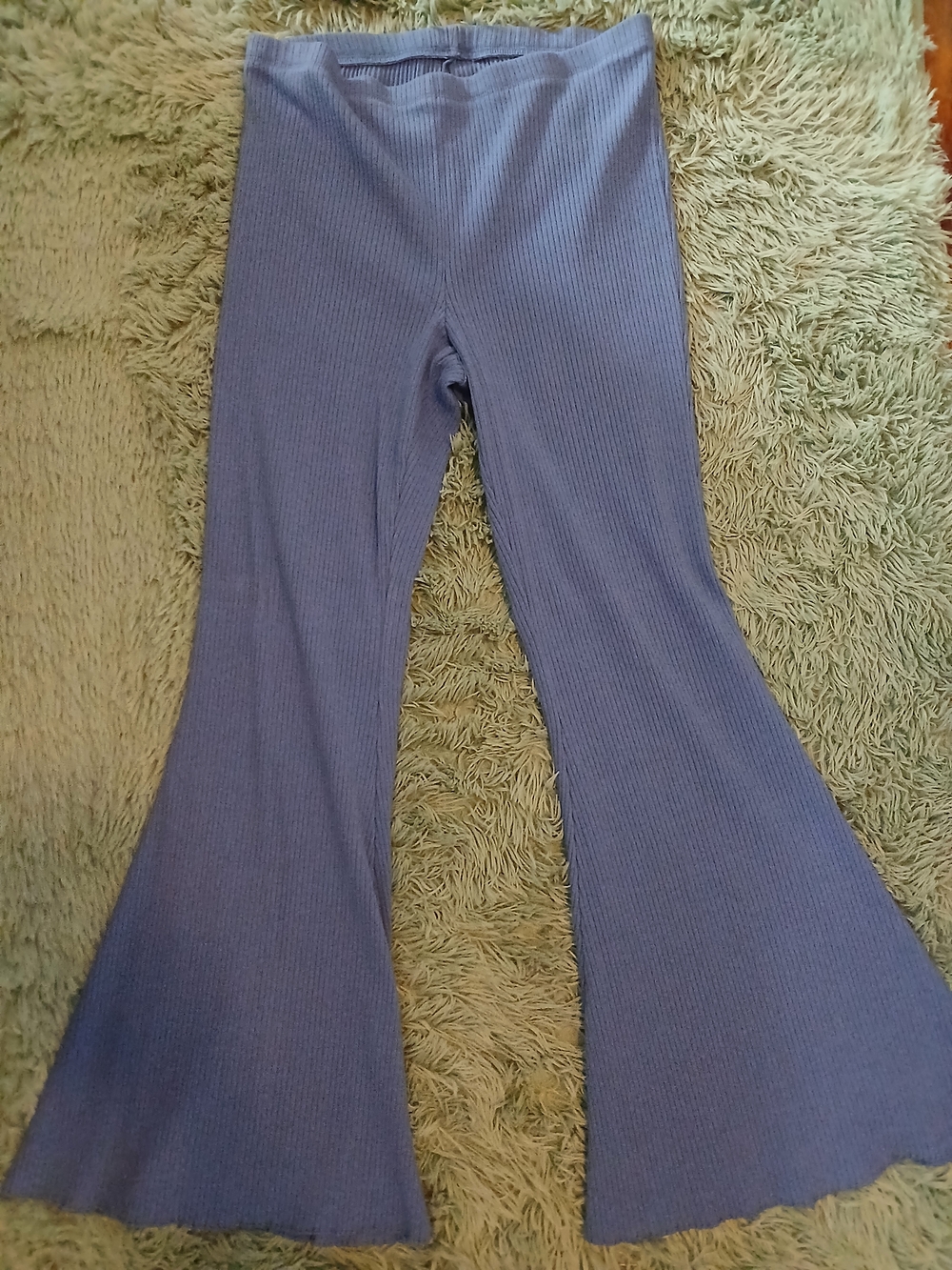 aerie  Ribbed Bell-Bottom Pants - Picture 2 of 3